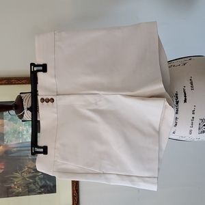 NWOT loft high waist cream shorts